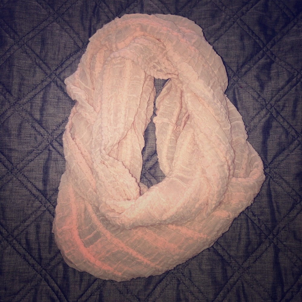 Lightweight Pink Infinity Scarf